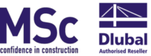 Logo van MSc Engineering bv, verdeler van Dlubal software