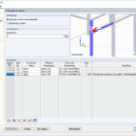 Selectie van knopen in het 3D model in RFEM