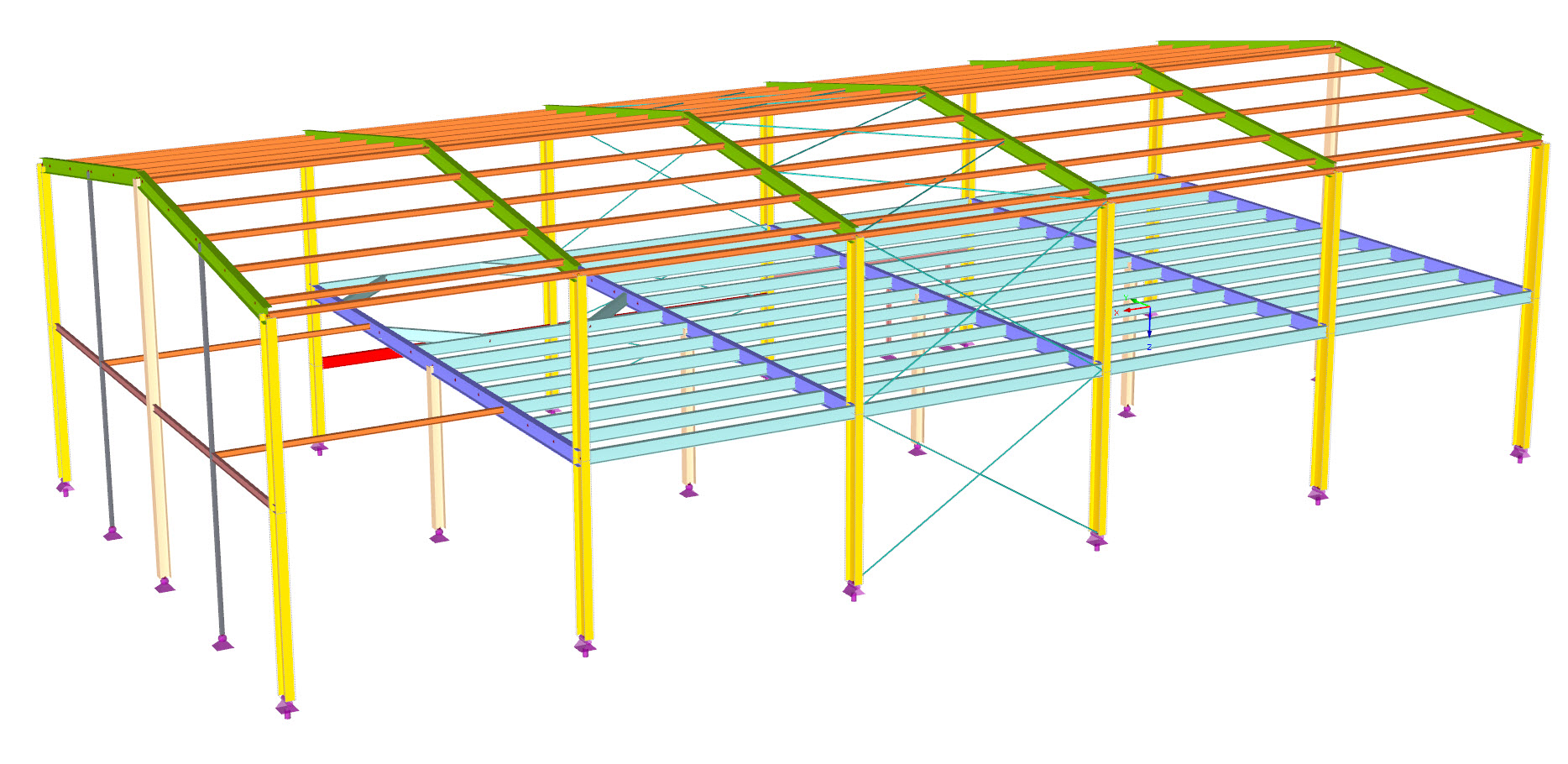 Staalcontructiemodel in RFEM