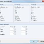 automatisch hernummeren van objecten in RFEM