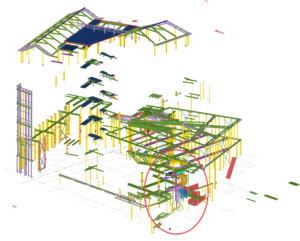 Staalproject door VicObdam in Kasbank gebouw amsterdam
